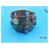 Incredible 8 Gemstone Large 1.75' Bracelet 138g