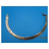 14kt Gold 6.75' Herringbone Bracelet 1/2' 7.5g