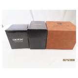 (3) Watch Presentation Boxes MOVADO~CROTON~COIFMAN
