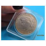 1935 PEACE Silver Dollar Coin cased