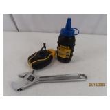 (2tools) DeWalt Chalk Line + KLEIN Adj Wrench