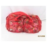 OILILY Designer Red Patterned 18' Duffle Carry Bag