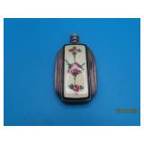 Antique Sterling enamel Art Deco 2' Perfume Dabber