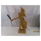 16' vintage Aztec Mexican Eagle Warrior Statue