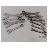 (10) StubbyType Hand Wrench Tools USA