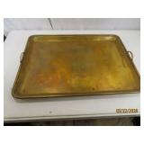 Solid Brass 23x17 handled Tray
