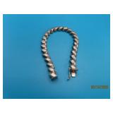 Heavy unisex linked 7 3/8' Bracelet 3/8' 17g