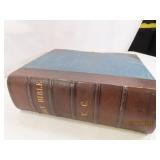 Beautiful Antique BIBLE w/ Brass Clasp 12.5' W.C.