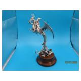 Fantasy DRAGON WIZARD 'Perth' Pewter 7' Figure 87'