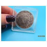 1934 PEACE Silver Dollar Coin cased