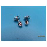 14kt White Gold Diamond Stud Earrings 1/16' 0.6g