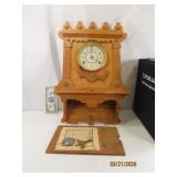 Antique WATERBURY 20' Oak Wall Clock