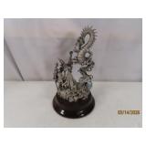 Pewter Dragon~Wizard Sculpture DENNETT 502/2500