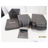 (2) black RENATO Watch Presentation BOXES ONLY