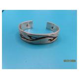 vtg Sterling Pawn embossed 2.25' Bracelet 26g