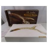 New CABELA'S Elk Antler Cribbage Game Board boxed