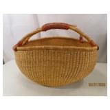 Handwoven African 18'ish Solid Color Reed Basket