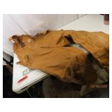 CARHARTT 40x32 Brown Canvas Work Overalls VG