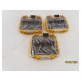 approx 90 DEWALT ScrewTip/Torx New Bits in cases