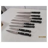 (8) asst J.A. HENCKELS Germany Kitchen Knives