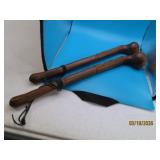 (2) vintage Wooden 16' War Fighting Clubs
