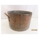 antique 1800s Hammered CopperLike 10.5' Pot