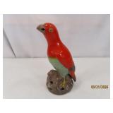 vintage JAPAN Glazed Porcelain Bird 7' Statue