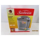 New SUNBEAM personal Ceramic 10' Heater