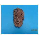 Handcarved WOLF & LADY 2' Pendant sterling