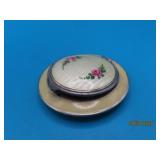 Antique Enamel Art Deco 2.25' Makeup Compact