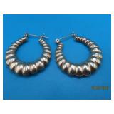 10kt Yellow Gold 1.25' HoopType Earrings 3.4g