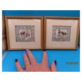 (2) unique Antique Lace GirlBoy & Donkey 5.5' Pics
