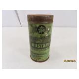 Antique GREAT AMER MUSTARD 4' Tin