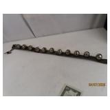 Antique 24' x 1.25' Sleigh Bells Door/Decor