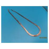Sterling 3/16' HerringboneType 18' Necklace 13g