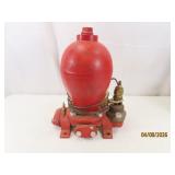 vintage Hydraulic RAM Metal Red Pump 12' by Rife