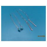 (2sets) Sterling 2' FreeDangle Earrings 4g