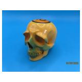 Carved 2' SKULL Pool 10 BALL Figure *signed/mark*