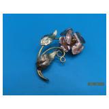 1/20 12kt Gold Filled o Sterling 2' Flower Pin 8g