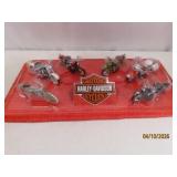6pc HARLEY Mini 5' Diecast MotorCycle SET