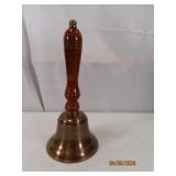 9' WoodHandled Brass Loud Bell 1of2