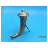 Antique Sterling Silver Viking Horn 2.5' Salt 16g