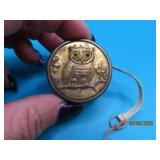 Antique Germany OWL 1.5' Cloth Tape Measure