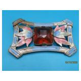 Antique 3' Colorized Pin w/ Stone