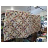 Impressive 84'ish Handsewn Stunning Quilt Blanket