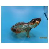 Unique Blown Art Glass FROG 3' Fullbody Figure
