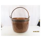 Incredible antique Handled Copper Kettle 18' NICE