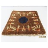 vintage 12' Native Amer Handwoven Accent Rug