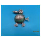 vtg Sterling PLATA 2' Mexican Duck Pin 21g