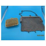 (2) Metal Wire antique Coin Handbags 3'/6'